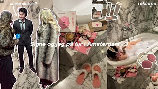 MØDER CHASE STOKES I AMSTERDAM, SIGNE OG JEG AFHOLDER EVENT & HAUL *VLOG*