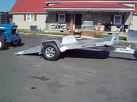 aluma 8214 hs tilt aluminum carhauler trailer by best...