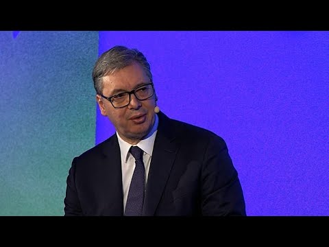 YouTube video thumbnail: Vučić: Serbia Open to Resuming Ammunition Sales to Europe After Export Stop