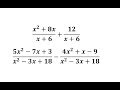 Adding and Subtracting Rational Expressions with Like Denominators