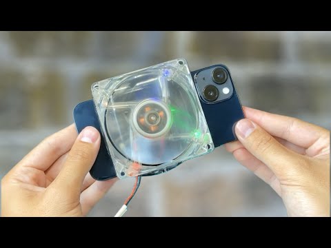 How to Make a Simple Cooling Fan for iPhone - Amazing idea - CPU Fan