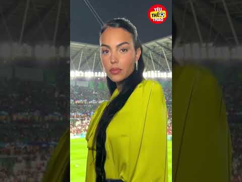 Vì sao bạn gái Ronaldo không mặc váy khi đến sân? #ronaldo #georgina #shorts