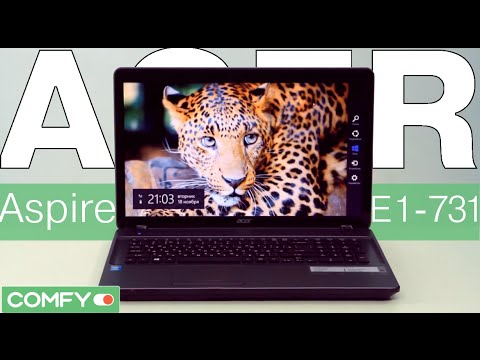 (RUSSIAN) Acer Aspire E1-731-20204G50MNII- бюджетный ноутбук с крупным экраном - Видеодемонстрация от Comfy