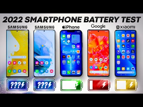 (ENGLISH) Samsung S22 Ultra vs S21 / iPhone 13 Pro Max / Pixel 6 Pro / Xiaomi 12 Pro Battery Life Drain Test!