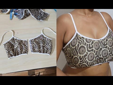 Front Button Bra Cutting and Stitching | 36 Size