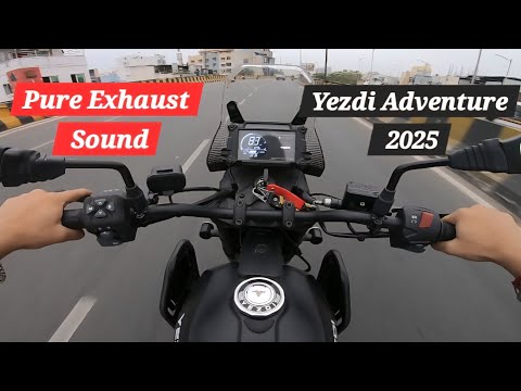 Pure exhaust Sound of Yezdi Adventure 2025