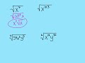 Simplifying Square Roots and Radicals