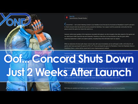 Sony/PlayStation shut down Concord just 2 weeks after launch, will issue mass refunds...