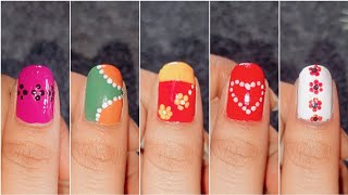 Easy nail art design💅 for beginners ✨ #nailart #naildesign #easynailart