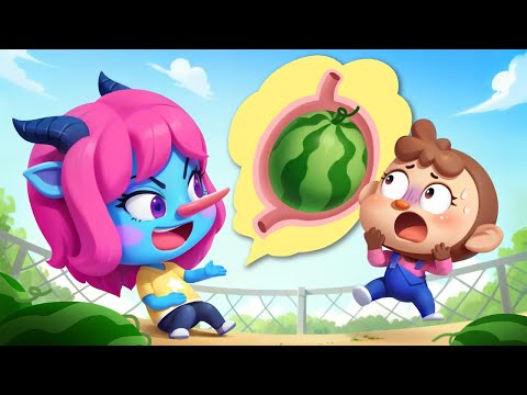 เจ้าแตงโมเติบโตในท้องฉัน | อย่ากินมากเกินไป | การ์ตูนเด็ก | เบบี้บัส | Kids Cartoon | BabyBus