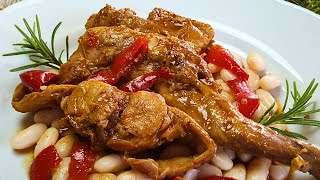 😋Receta Fácil y Rápida de Conejo en Salsa ¡Deliciosa!