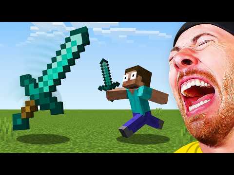 GIANT DIAMOND SWORD VS Minecraft Steve 💎💥 (FUNNY Animation Battle)