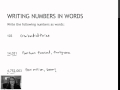 Writing Numbers in Word Form