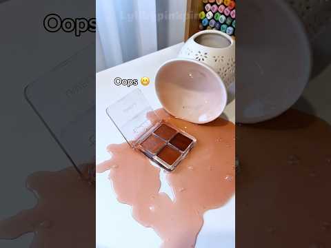 SPILL WAX ON EYESHADOW PALETTE 🤯 WHAT WILL HAPPEN?