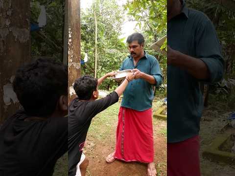 Tom👊father |Do you waste food?🤣😱😇 end twist|Thattinpuram media #shorts #funny #trending