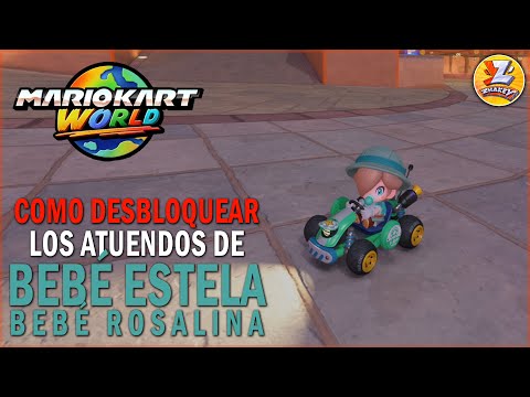 Todos los atuendos de BEBÉ ESTELA en Mario Kart World - Como desbloquear todos los trajes / Skins