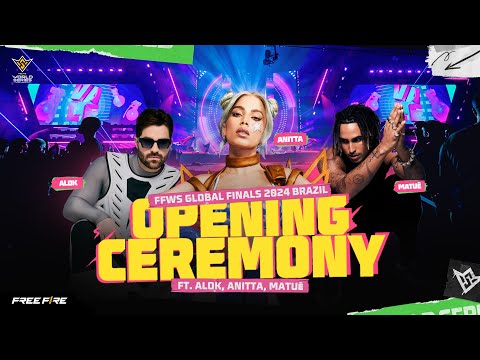 FINAL FFWS 2024 - CERIMÔNIA DE ABERTURA ft. Alok, Anitta, Matuê | GARENA FREE FIRE