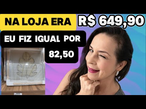 FAÇA VOCÊ MESMO: QUADRO DE R$ 649,90 FIZ POR R$ 82,50 - O SEGREDO DA ECONÔMIA