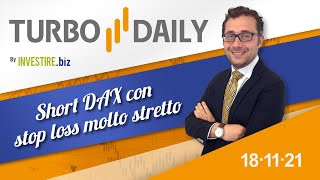 Turbo Daily 18.11.2021 - Short DAX con stop loss molto stretto