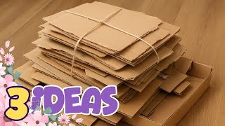 3 Ways to Reuse Cardboards!