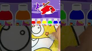 Coloring Baby Shark #babyshark #shorts