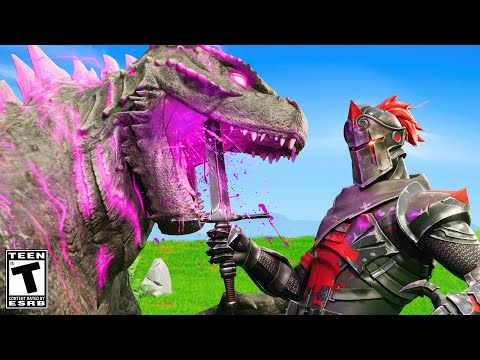 Godzilla's SAD LIFE STORY - Slayed by the Knight Conqueror.. Fortnite Movie