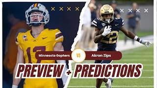 Minnesota Gophers vs Akron Predictions & Preview | Big Ten Week 3 Recap + Gophers Panic Meter