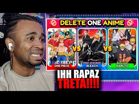 ❌ DELETE UM ANIME ❌ | Delete um Anime Popular em Cada Rodada | Quiz de Anime 🔥 | #react