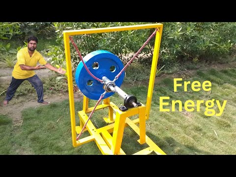 I Built a FREE ENERGY GENERATOR Flywheel RUBBER Machine That Actually Works