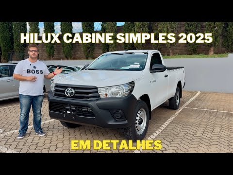 NOVA TOYOTA HILUX CABINE SIMPLES 2025 - FICOU MAIS COMPLETA!