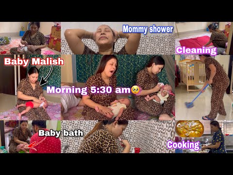 My *Realistic Morning Routine With A Newborn👶 Starts at 5:30am⏰