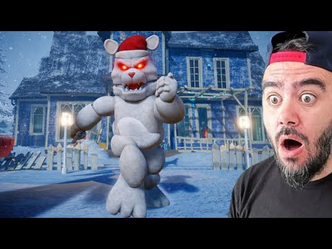 BUZ AYI SINIRLENDI KAR TOPU ATIYOR - HELLO NEIGHBOR MODS