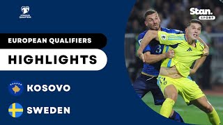 Kosovo v Sweden | Highlights | UEFA European Qualifiers