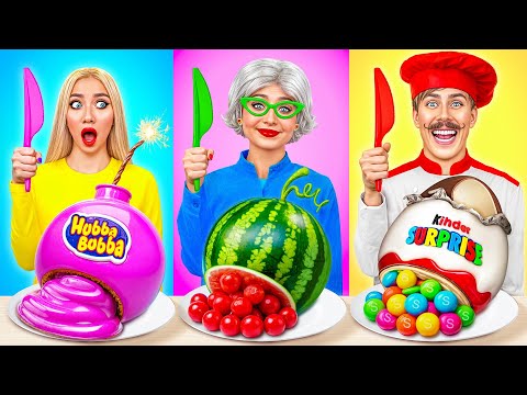 Reto De Cocina Yo vs Abuela | Desafíos De Comida Divertida de Multi DO Challenge