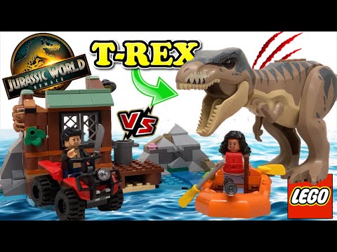 LEGO Jurassic World Rebirth - T-REX a la CAZA & Escape por el Río | TOY SHOTS (2025)
