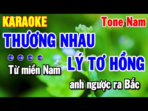 Karaoke Thương Nhau Lý Tơ Hồng Tone Nam | Nhạc Sống Cha Cha Dễ Hát 2025 | Thanh Hải