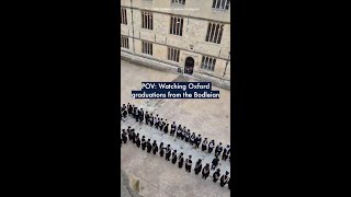 POV: Watching Oxford graduations from the Bodleian 🎓