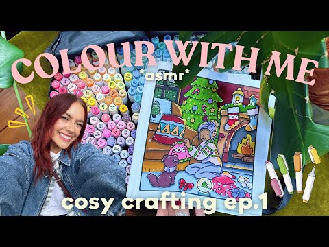 COLOUR WITH ME 🖍️ A CHILLED ASMR COSY CRAFT SESSION