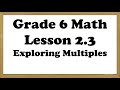 Multiples and Common Factors