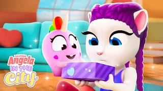 What's In The Mystery Box? 😳⁉️ Talking Angela: In The City | LIVE Cartoons for Kids