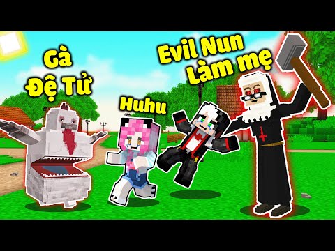 REDHOOD THỬ THÁCH 24 GIỜ TRỐN KHỎI NHÀ TRẺ THE NUN TRONG MINECRAFT*1 NGÀY MỀU CÓ BẢO MẪU LÀ MA SƠ