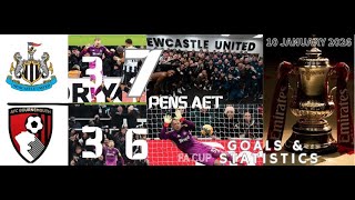 Newcastle United 3(7 Pen) Bournemouth 3(6 Pen) aet I  FA Cup 2025-2026 Highlights