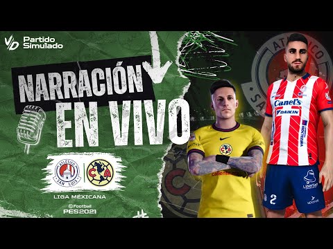 🟢 AMERICA LO GANA SOBRE EL FINAL ANTE SAN LUIS / PARTIDO SIMULADO PES 2021 - NARRACIÓN EN VIVO