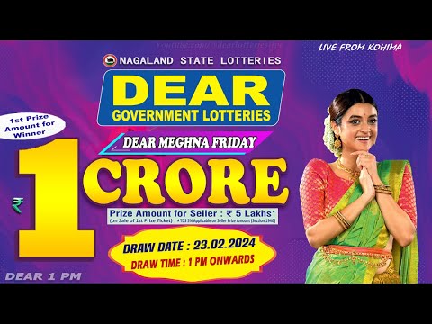 LOTTERY LIVE DEAR LOTTERY SAMBAD 1PM LIVE DRAW TODAY 07/01/2024 - Will You  Are the Next Crorepati? - YouTube