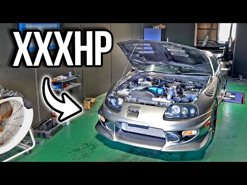 Supra Surprises us on the Dyno with 10 Year Old Turbo Kit!