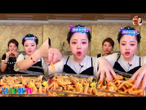 【Xiaoyu Mukbang】XIAOYU EATING SHOW。MUKBANG SATISFYING。Mukbang Chinese。N02。2100623。6