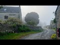 Enchanting English Village Mystical Morning WALK through Foggy Hampnett, ENGLAND