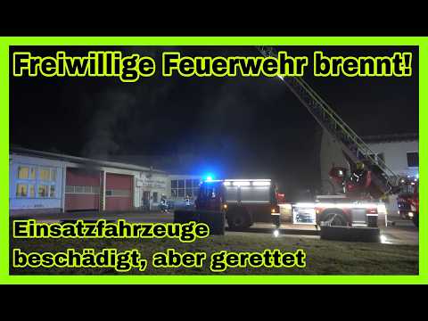 🚒FEUER BEI DER FEUERWEHR🔥Brand im Gerätehaus der Freiwilligen Feuerwehr Glesien🆘️TLF➕️RW beschädigt🚒