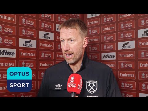 'It didn't look like a corner to me...' | Graham Potter reacts after West Ham knocked out of FA Cup