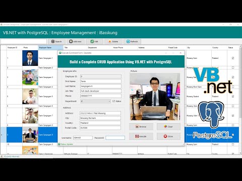 สอนฟรีVB.NETกับPostgreSQLPart11วิธีการออกแบบฟอร์มในVisualStu